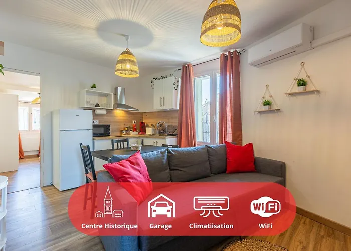 T3 Aqui Es Besiers - Centre-historique - Cathedrale & Halles - Clim - Wifi - Free Parking Sur Demande * Μπεζιέ
